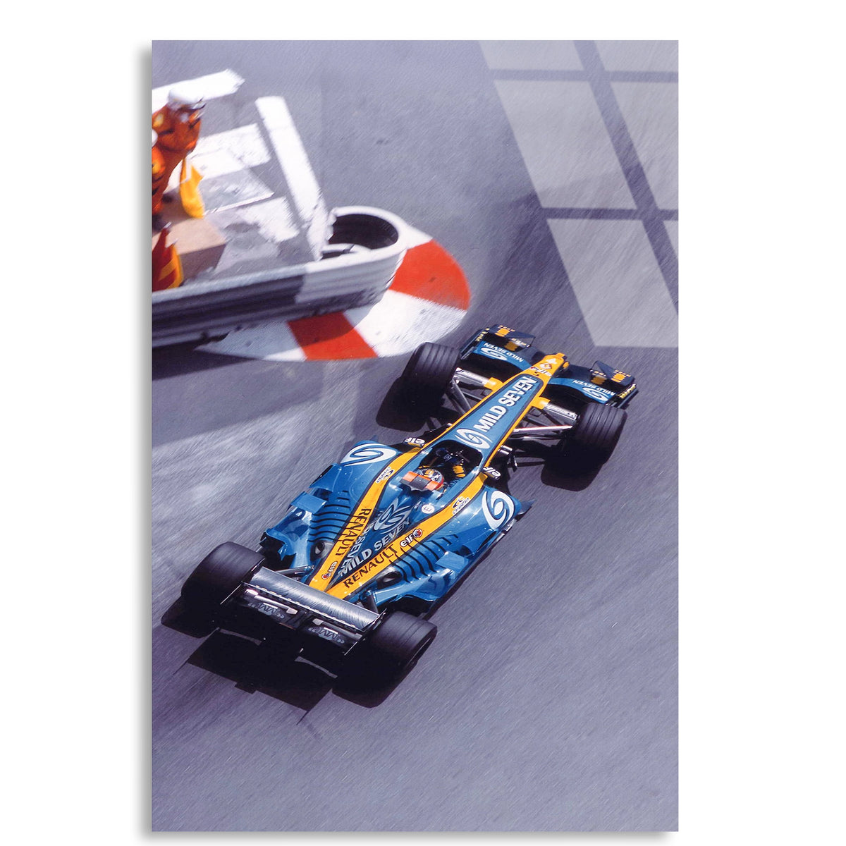Klasik Renault F1 Aracı F1 Cam Tablo – Formula 1 Duvar Dekoru - DEG0795