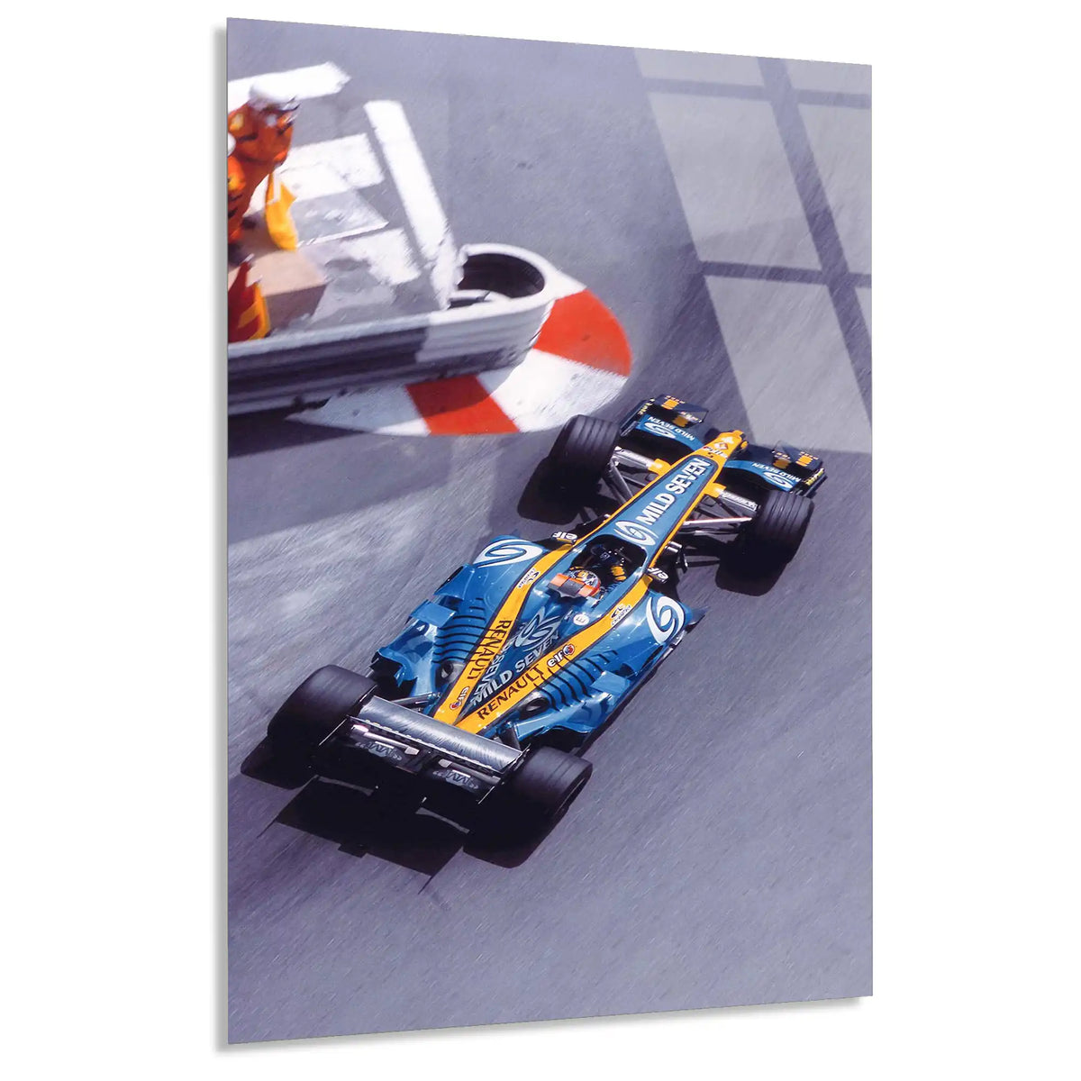 Klasik Renault F1 Aracı F1 Cam Tablo – Formula 1 Duvar Dekoru - DEG0795