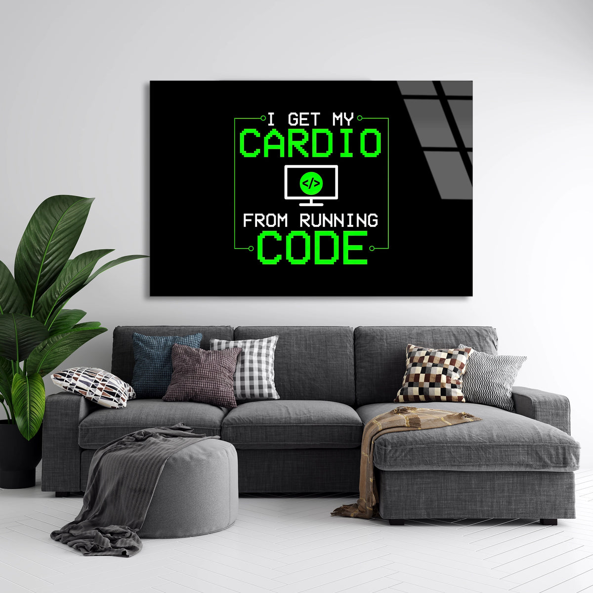 Kod Esprisi Cam Tablo