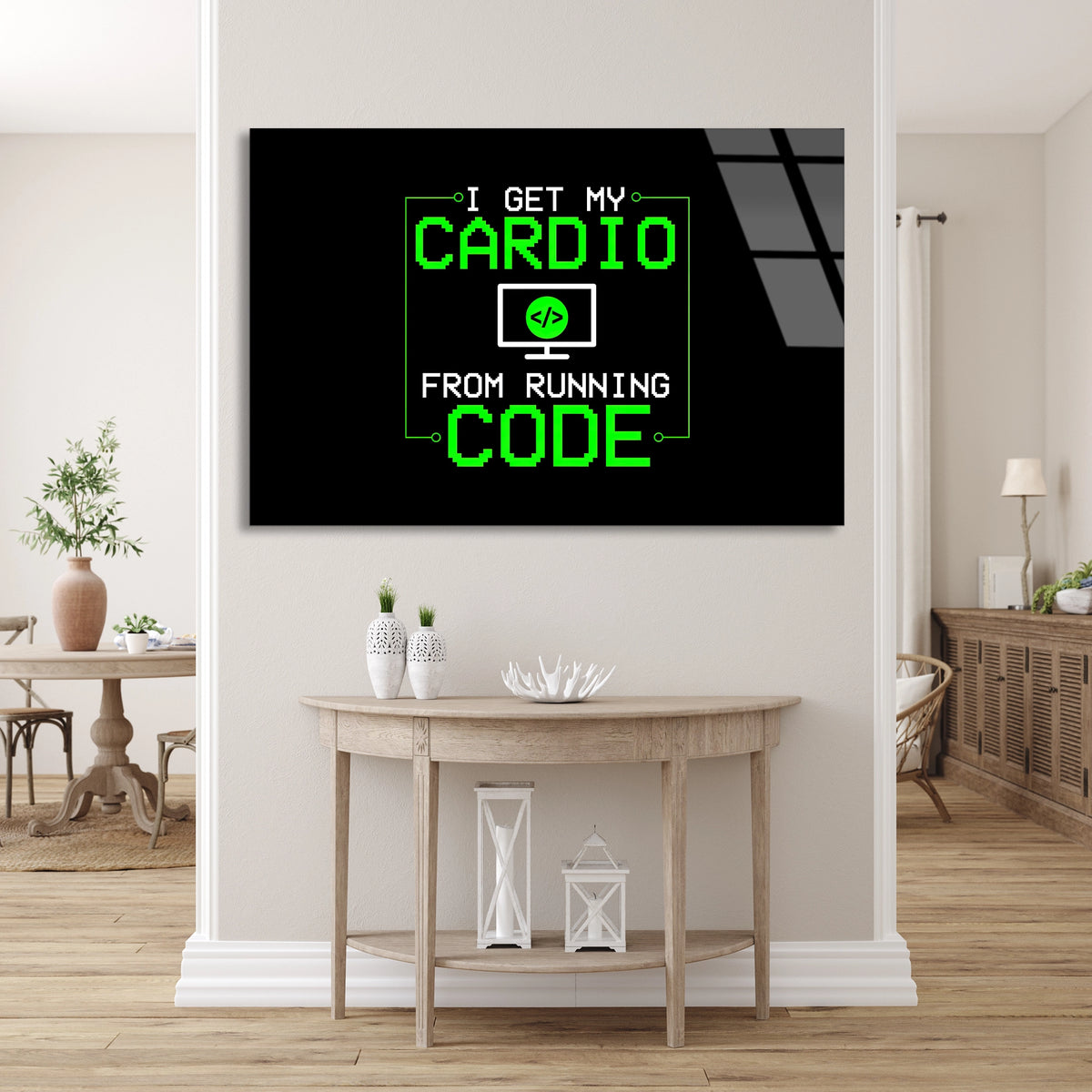 Kod Esprisi Cam Tablo