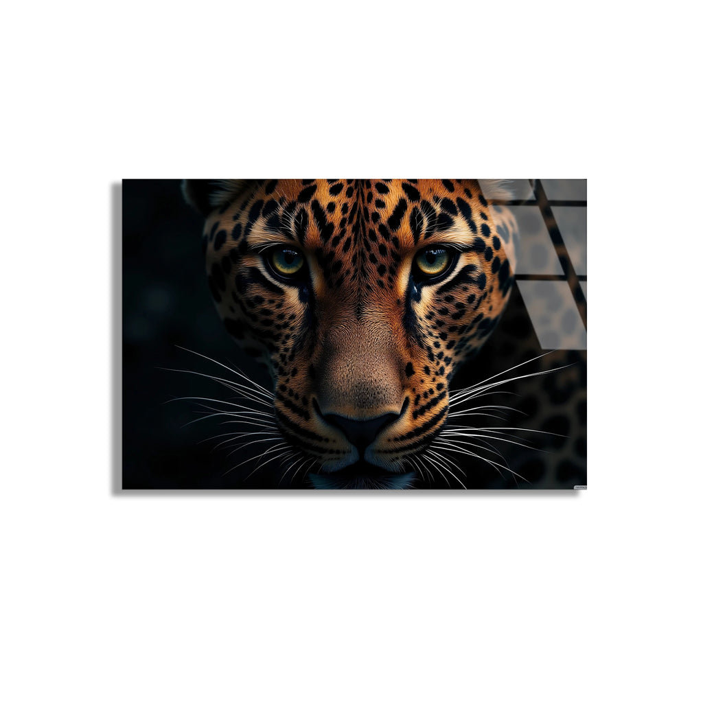 Leopar Portresi Cam Tablo