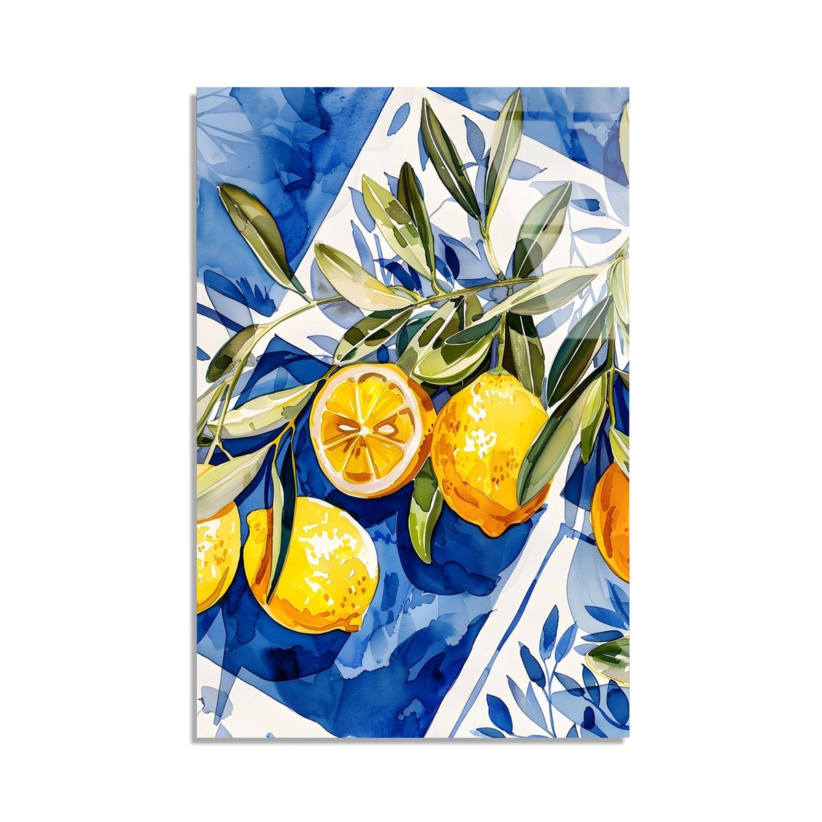 Limon Illustrasyon Cam Tablo