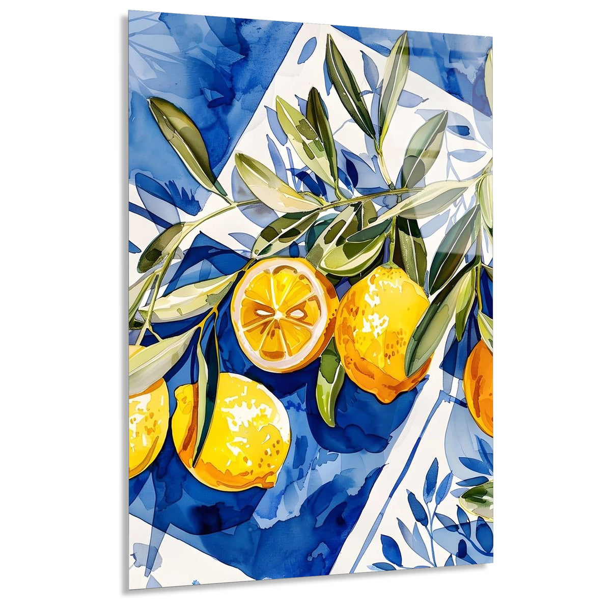 Limon Illustrasyon Cam Tablo