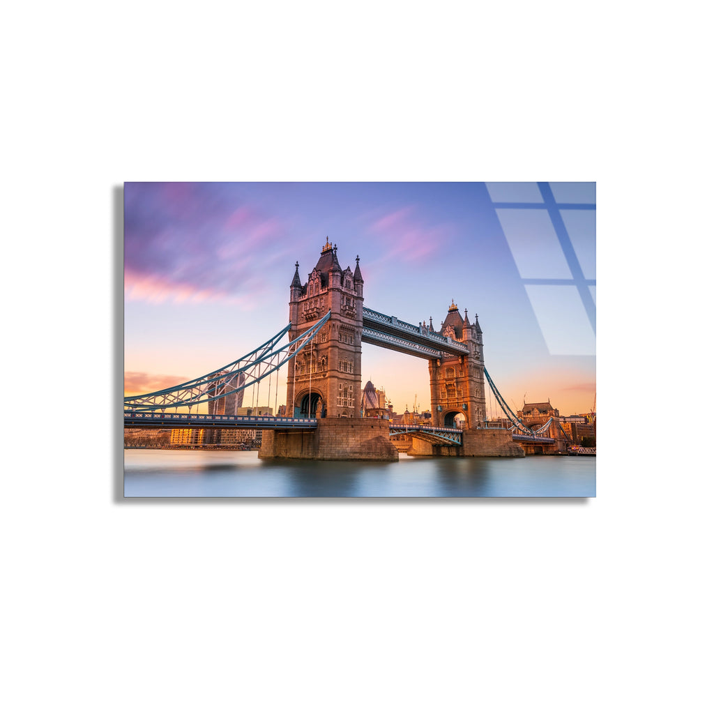 Londra Tower Köprüsü Cam Tablo