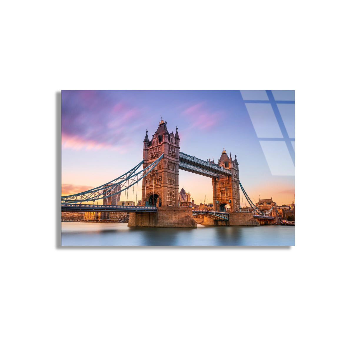Londra Tower Köprüsü Cam Tablo