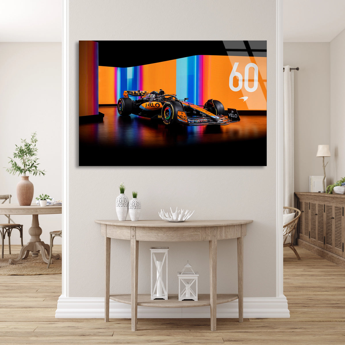 Mclaren F1 Aracı Cam Tablo