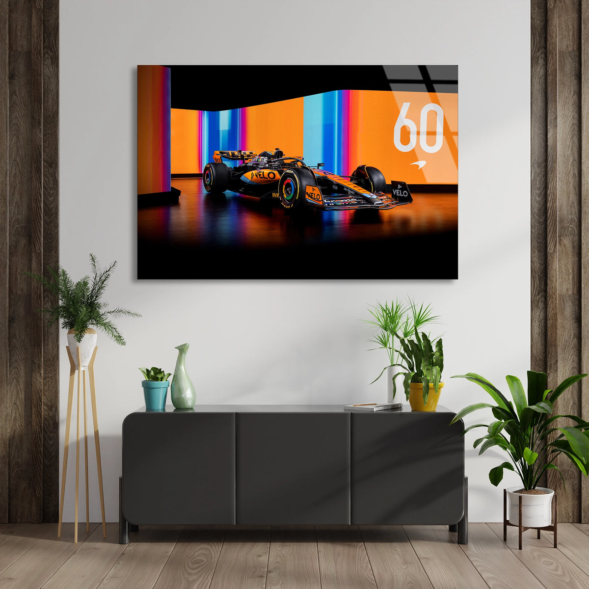 Mclaren F1 Aracı Cam Tablo