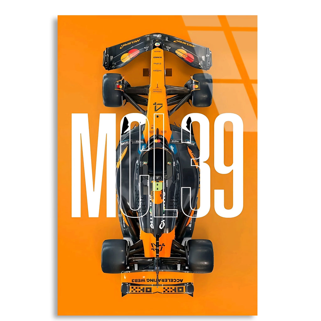 McLaren MCL39 Poster F1 Cam Tablo – Formula 1 Duvar Dekoru - DEG0824