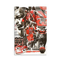 Michael Jordan Basketbol Kolaj Cam Tablo