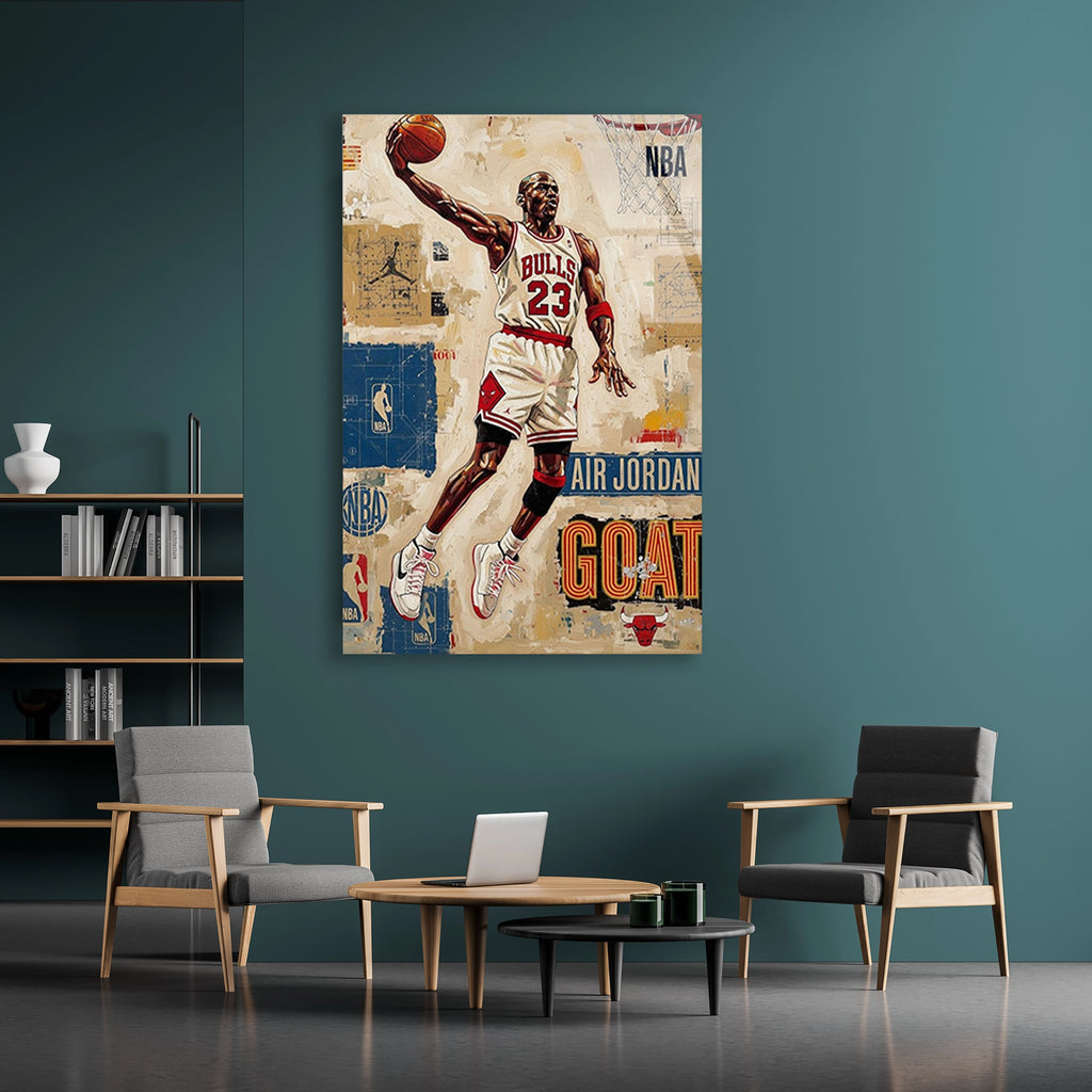 Michael Jordan Smac Basketbol Cam Tablo