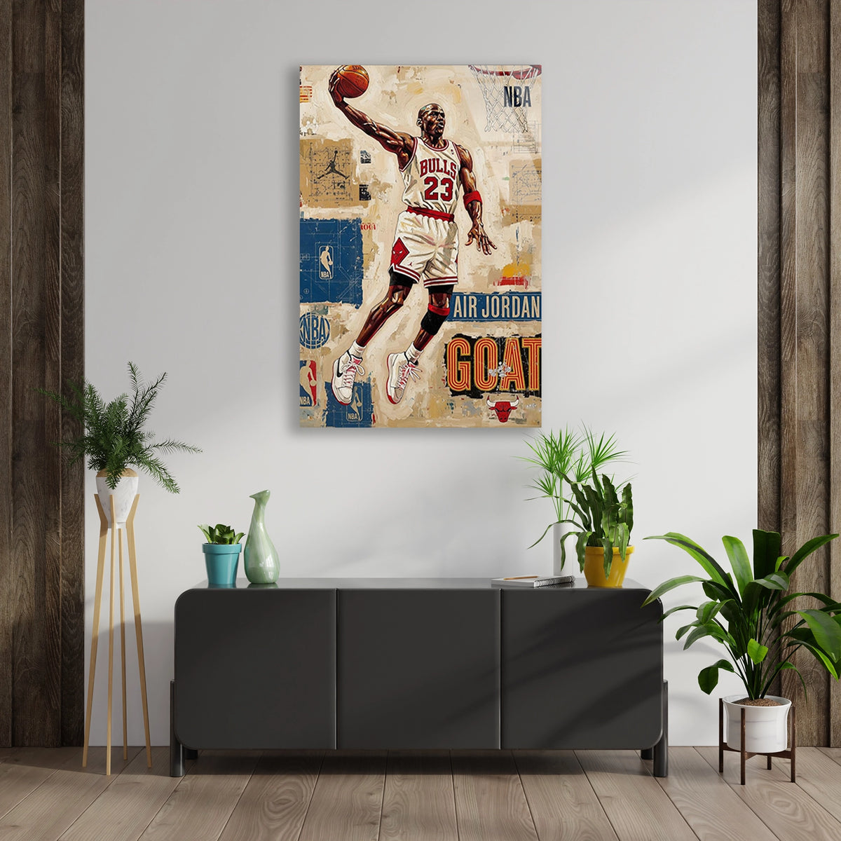 Michael Jordan Smac Basketbol Cam Tablo