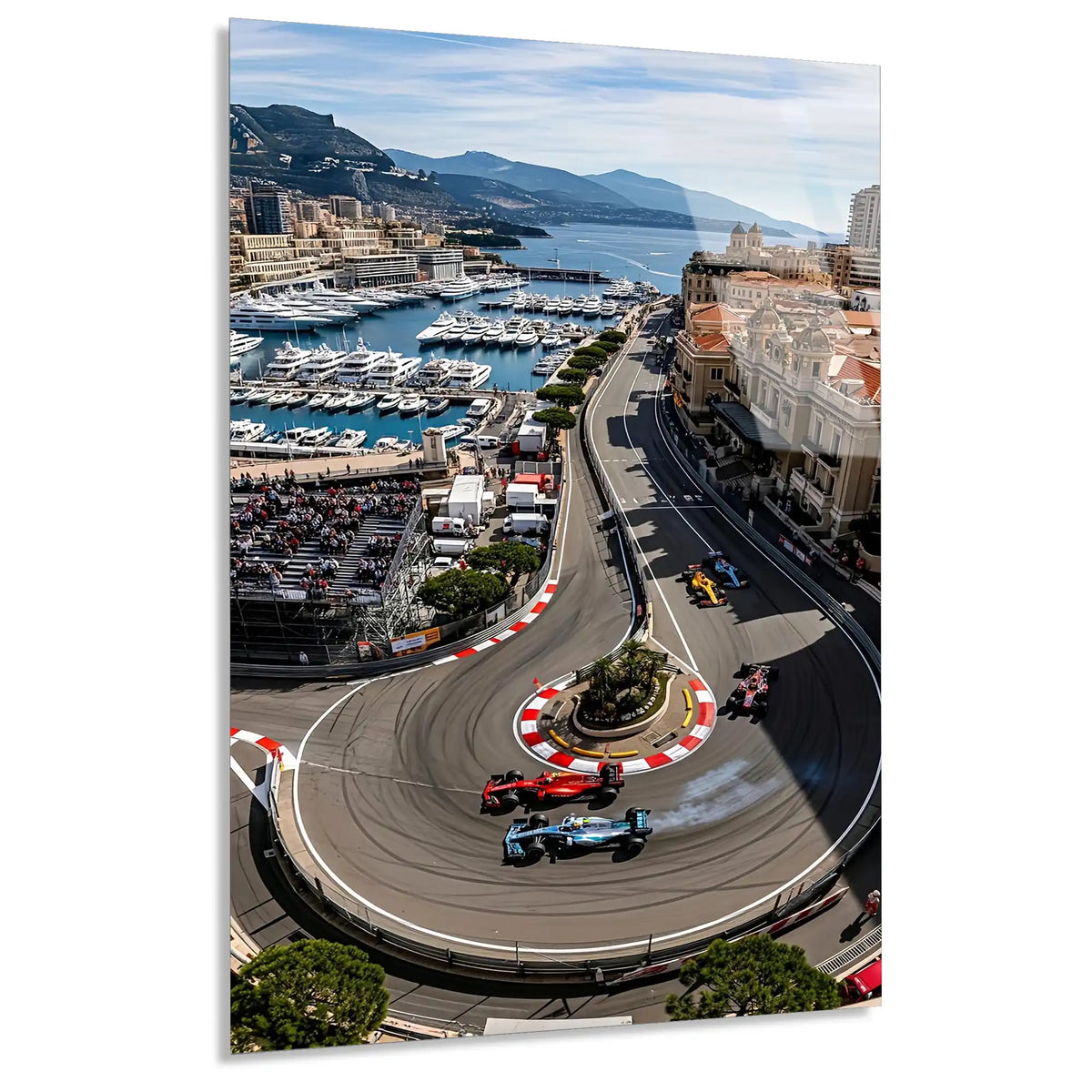 Monaco Pisti Havadan F1 Cam Tablo – Formula 1 Duvar Dekoru - DEG0878
