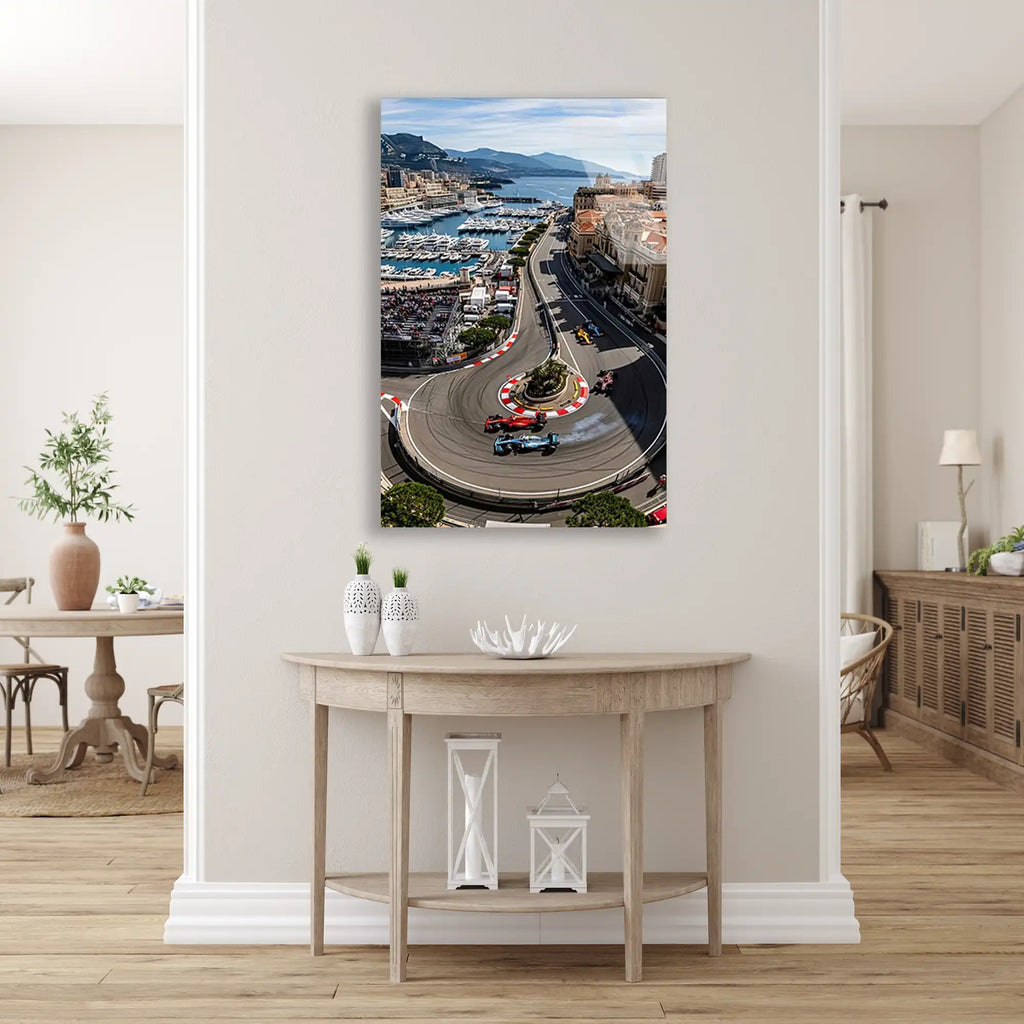 Monaco Pisti Havadan F1 Cam Tablo – Formula 1 Duvar Dekoru - DEG0878