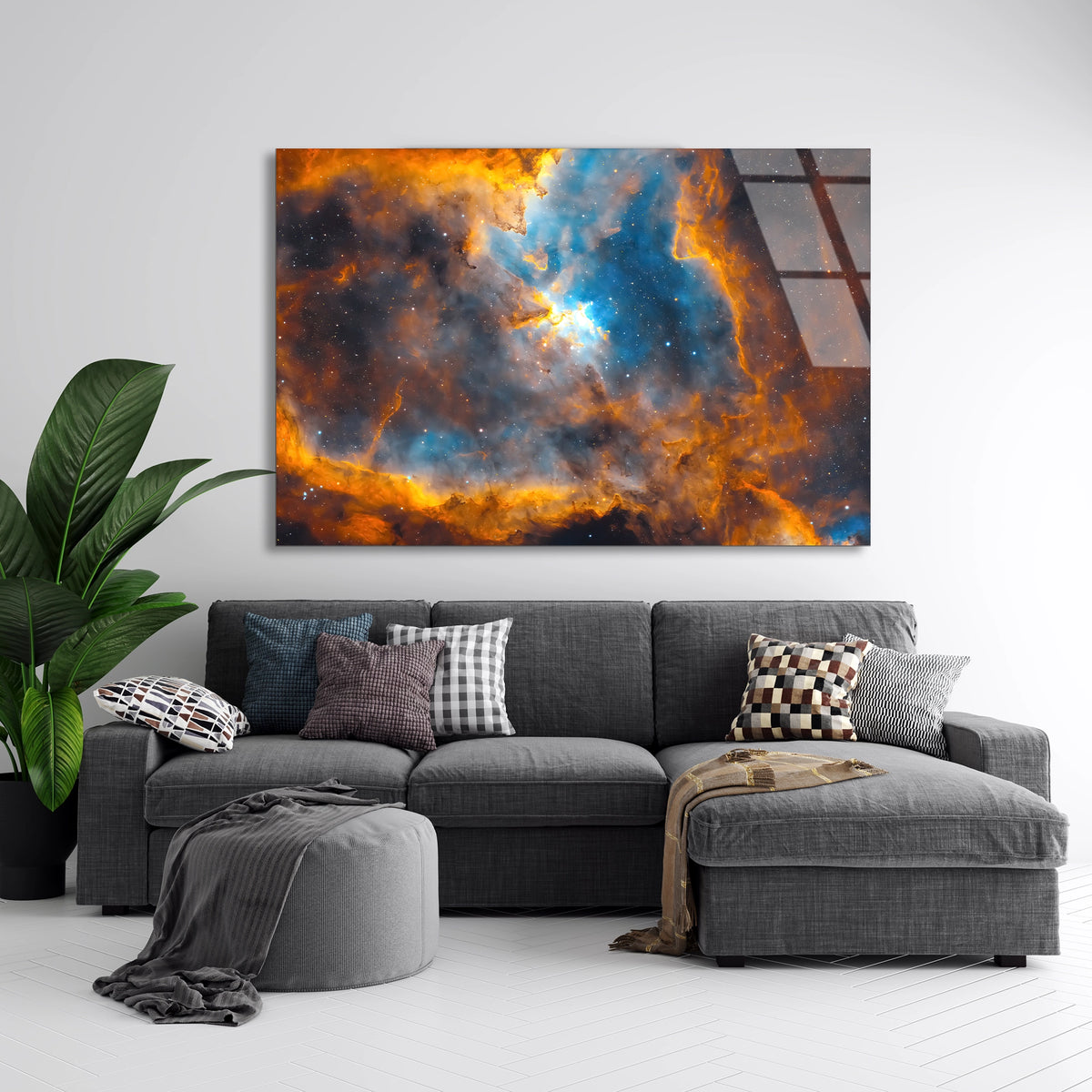 Nebula Bulutsu Cam Tablo
