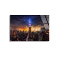 New York Manzarası Cam Tablo