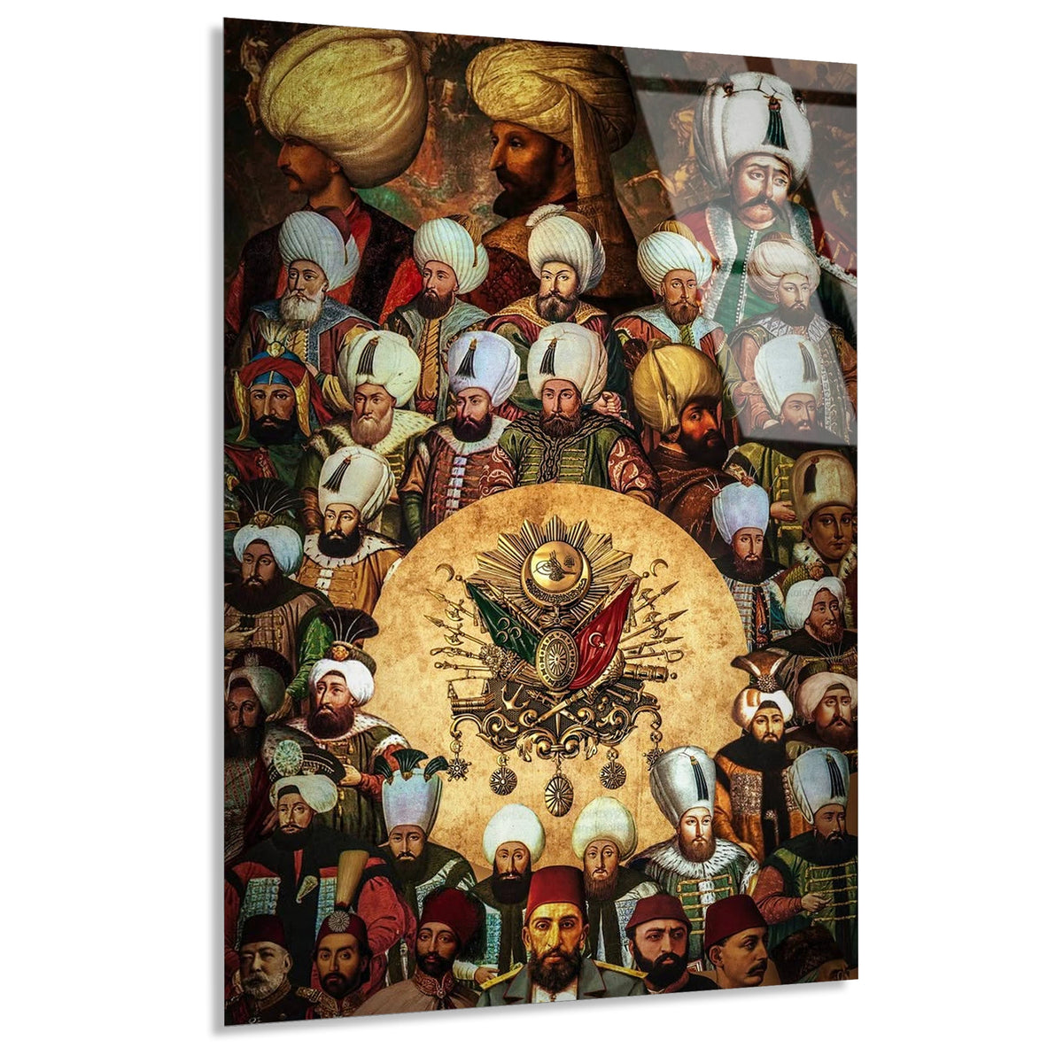Osmanli Padisahlari Cam Tablo