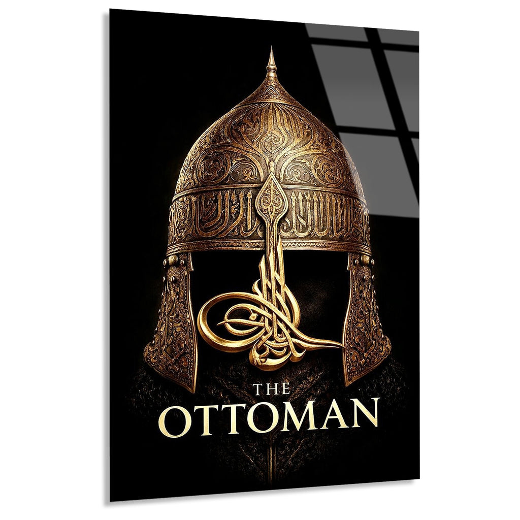 Osmanli Tugrali Migfer Cam Tablo