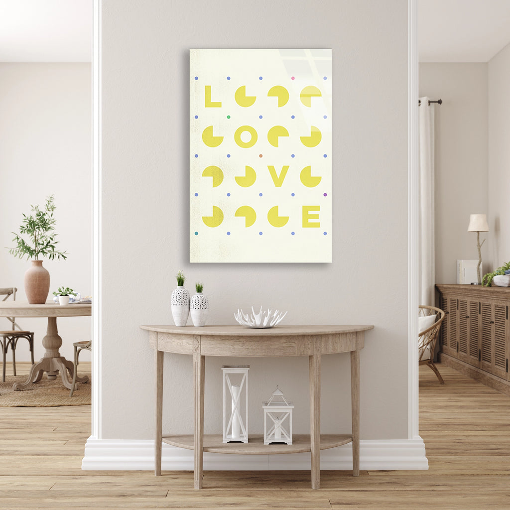 Pac-man Deseni Cam Tablo