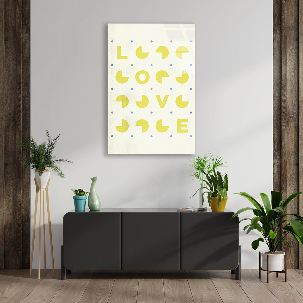 Pac-man Deseni Cam Tablo