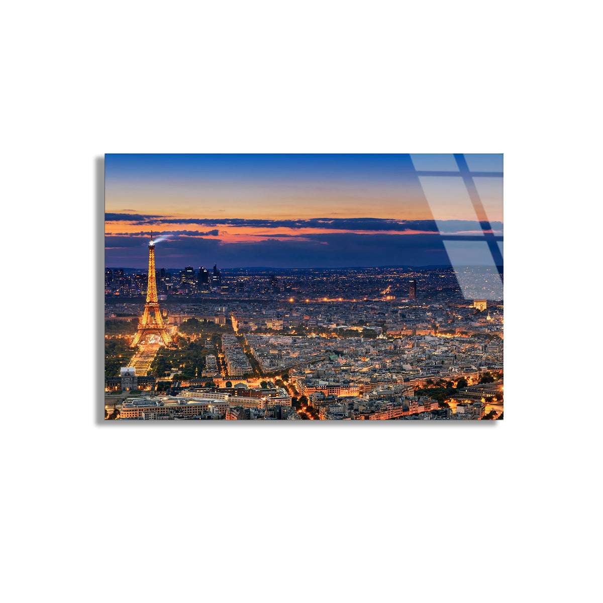 Paris Eyfel Kulesi Cam Tablo
