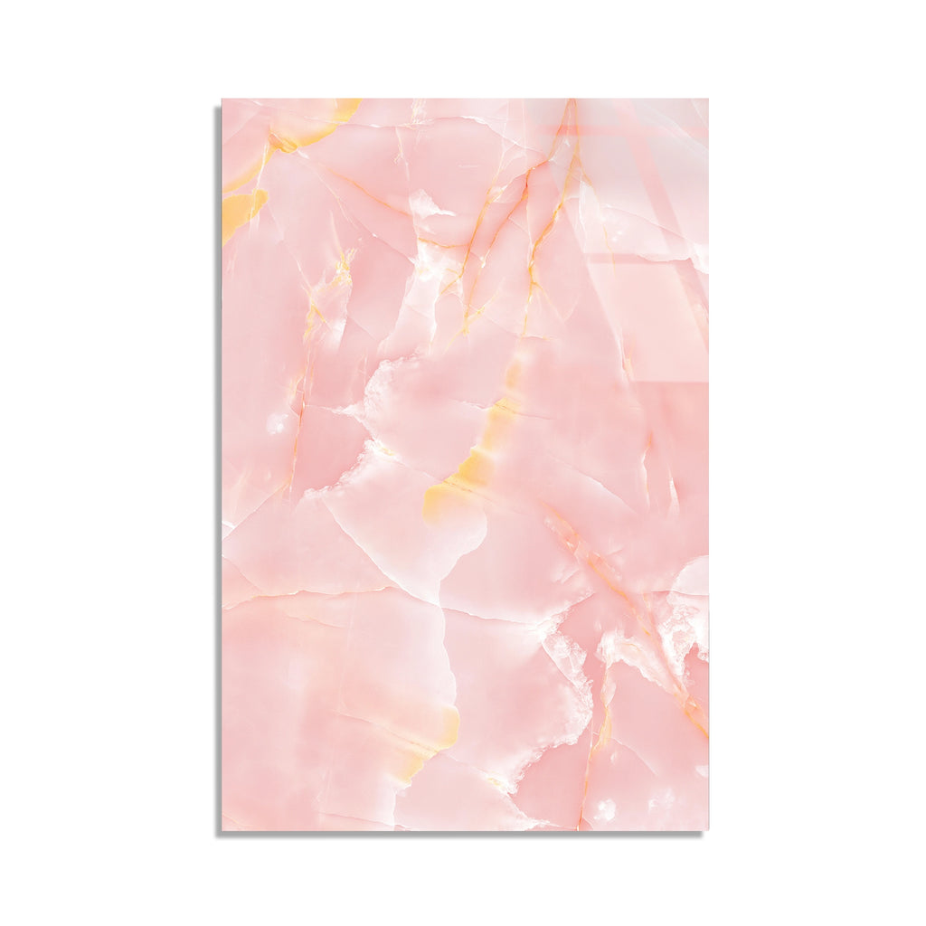 Pembe Oniks Mermer Cam Tablo