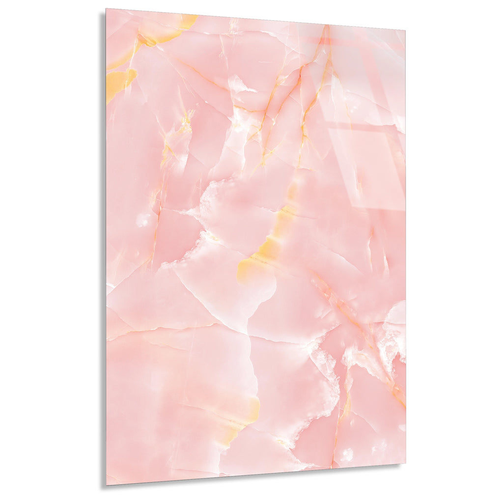 Pembe Oniks Mermer Cam Tablo