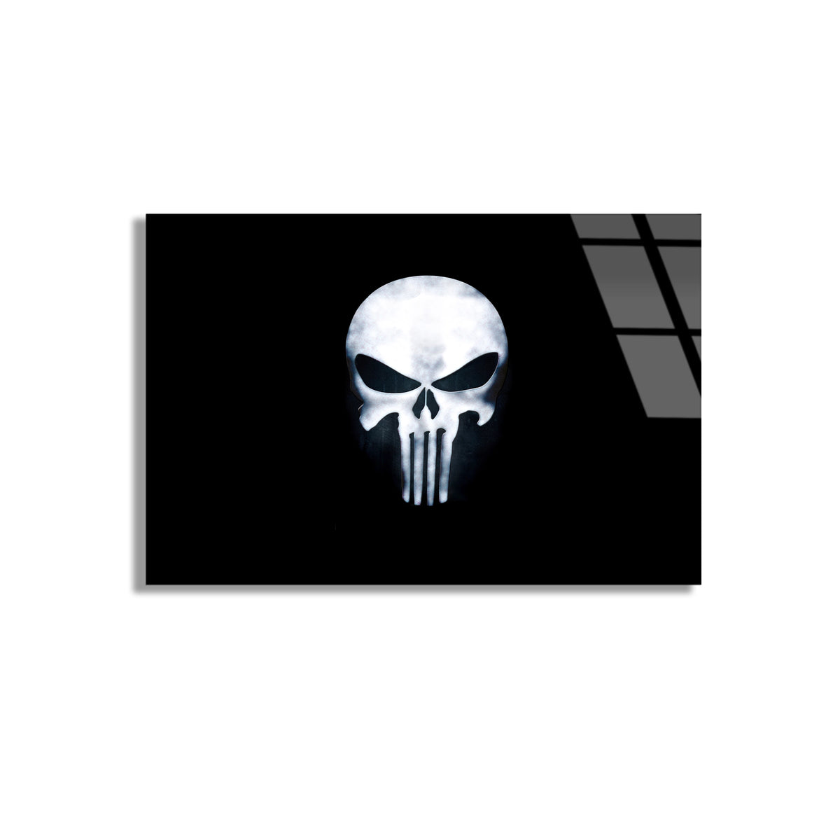 Punisher Logosu Cam Tablo