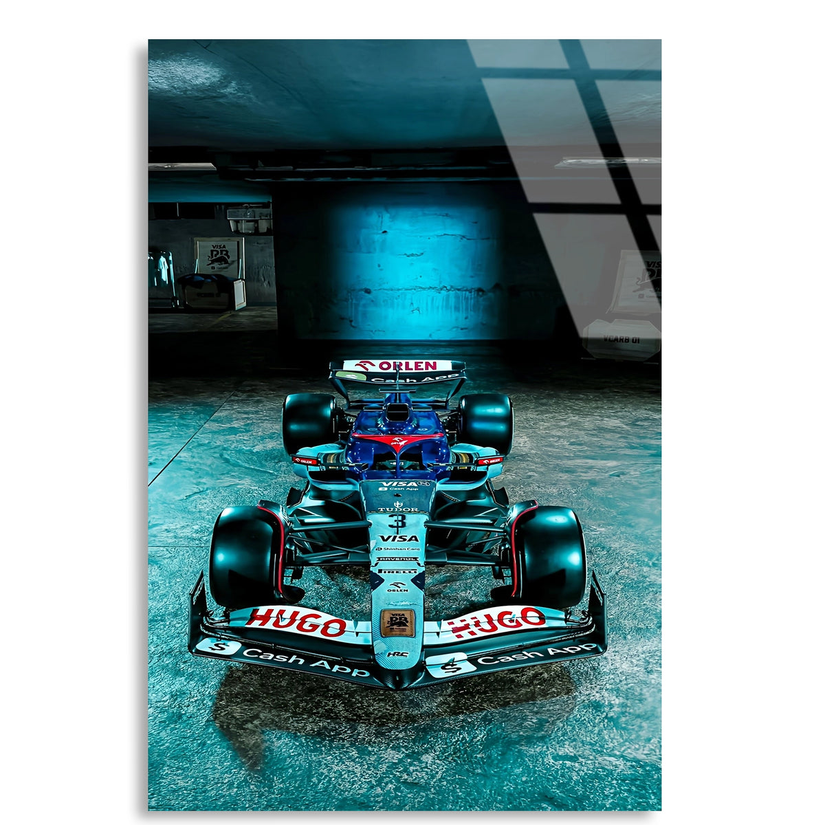 Racing Bulls Yarış Aracı F1 Cam Tablo – Formula 1 Duvar Dekoru - DEG0853