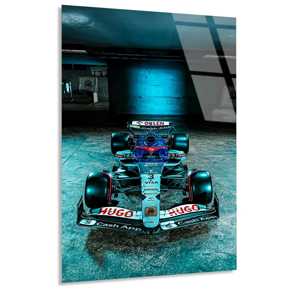 Racing Bulls Yarış Aracı F1 Cam Tablo – Formula 1 Duvar Dekoru - DEG0853
