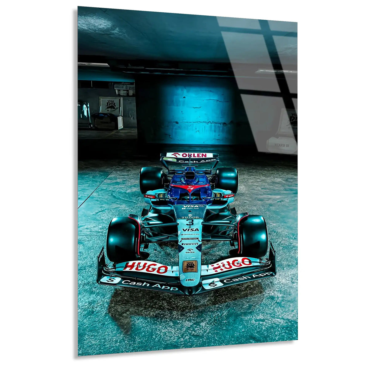 Racing Bulls Yarış Aracı F1 Cam Tablo – Formula 1 Duvar Dekoru - DEG0853