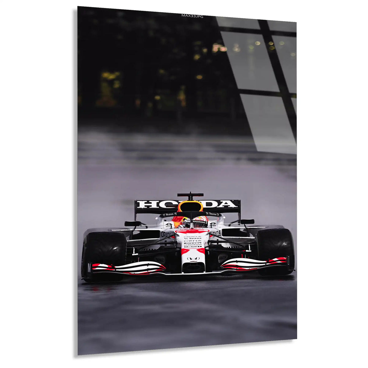 Red Bull Beyaz Livery F1 Cam Tablo – Formula 1 Duvar Dekoru - DEG0862