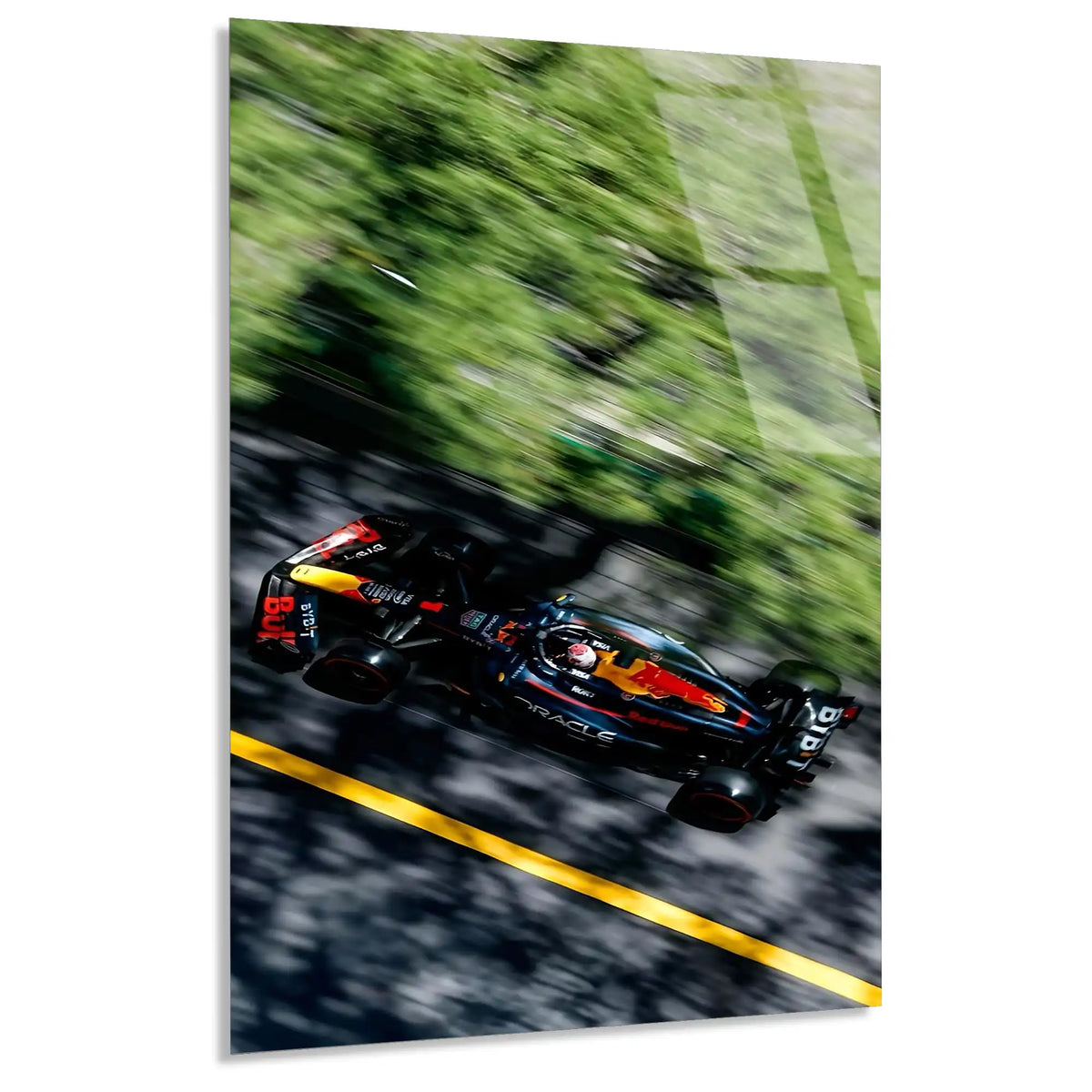 Red Bull Hız Anı F1 Cam Tablo – Formula 1 Duvar Dekoru - DEG0826