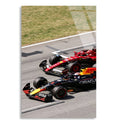 Red Bull İkili Yarış F1 Cam Tablo – Formula 1 Duvar Dekoru - DEG0850