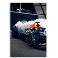 Red Bull Lastik Yakma F1 Cam Tablo – Formula 1 Duvar Dekoru - DEG0881