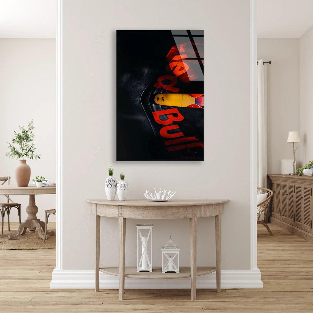 Red Bull Logo Makro F1 Cam Tablo – Formula 1 Duvar Dekoru - DEG0840