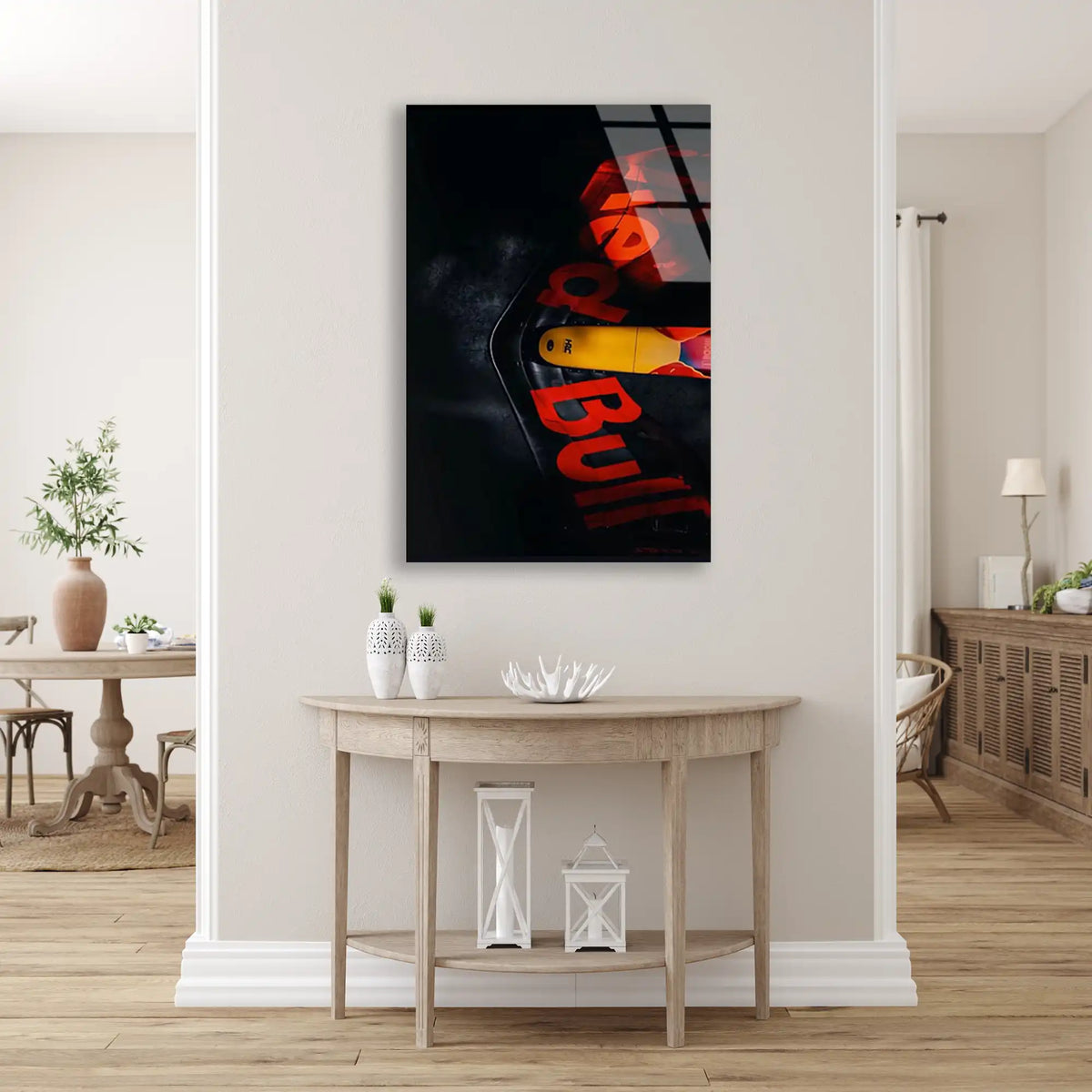 Red Bull Logo Makro F1 Cam Tablo – Formula 1 Duvar Dekoru - DEG0840