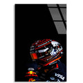 Red Bull Pilot Kaskı F1 Cam Tablo – Formula 1 Duvar Dekoru - DEG0813