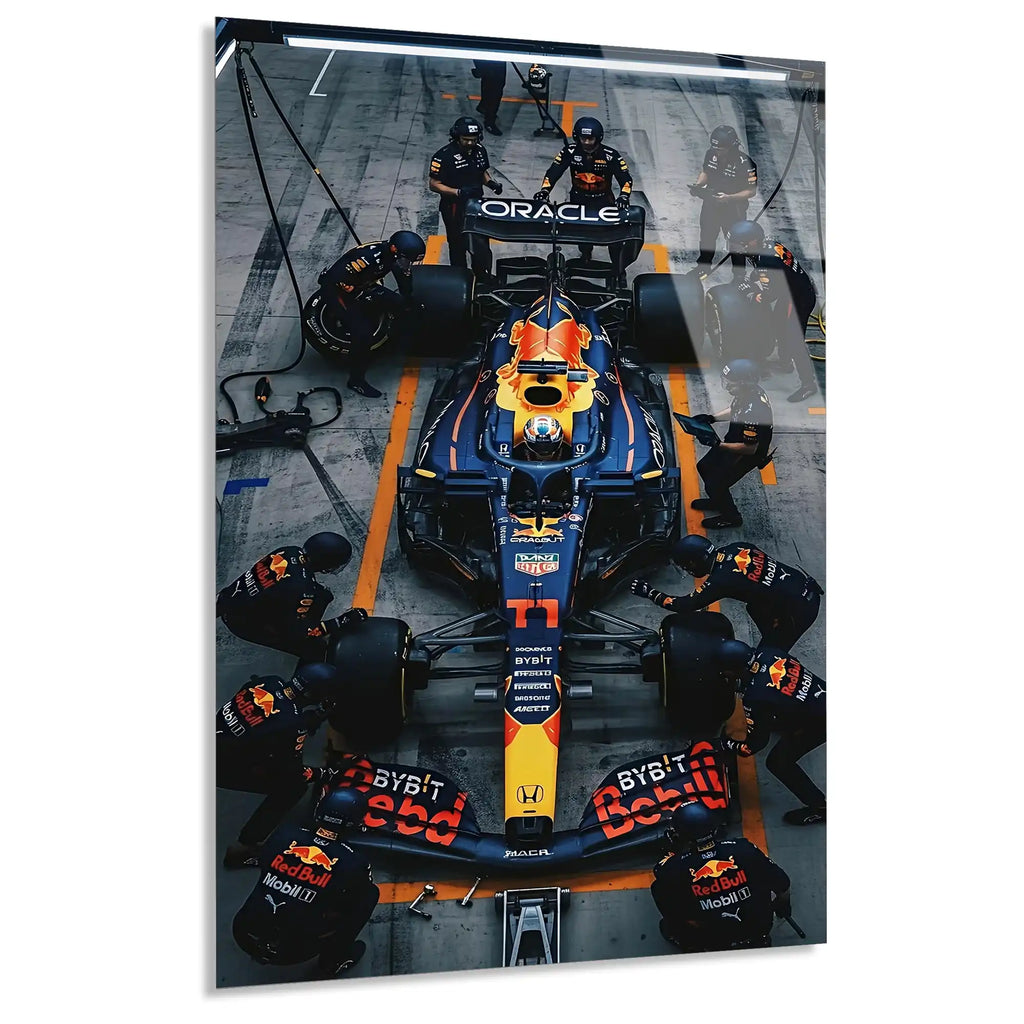Red Bull Pit Stop F1 Cam Tablo – Formula 1 Duvar Dekoru - DEG0819