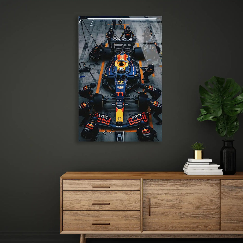 Red Bull Pit Stop F1 Cam Tablo – Formula 1 Duvar Dekoru - DEG0819