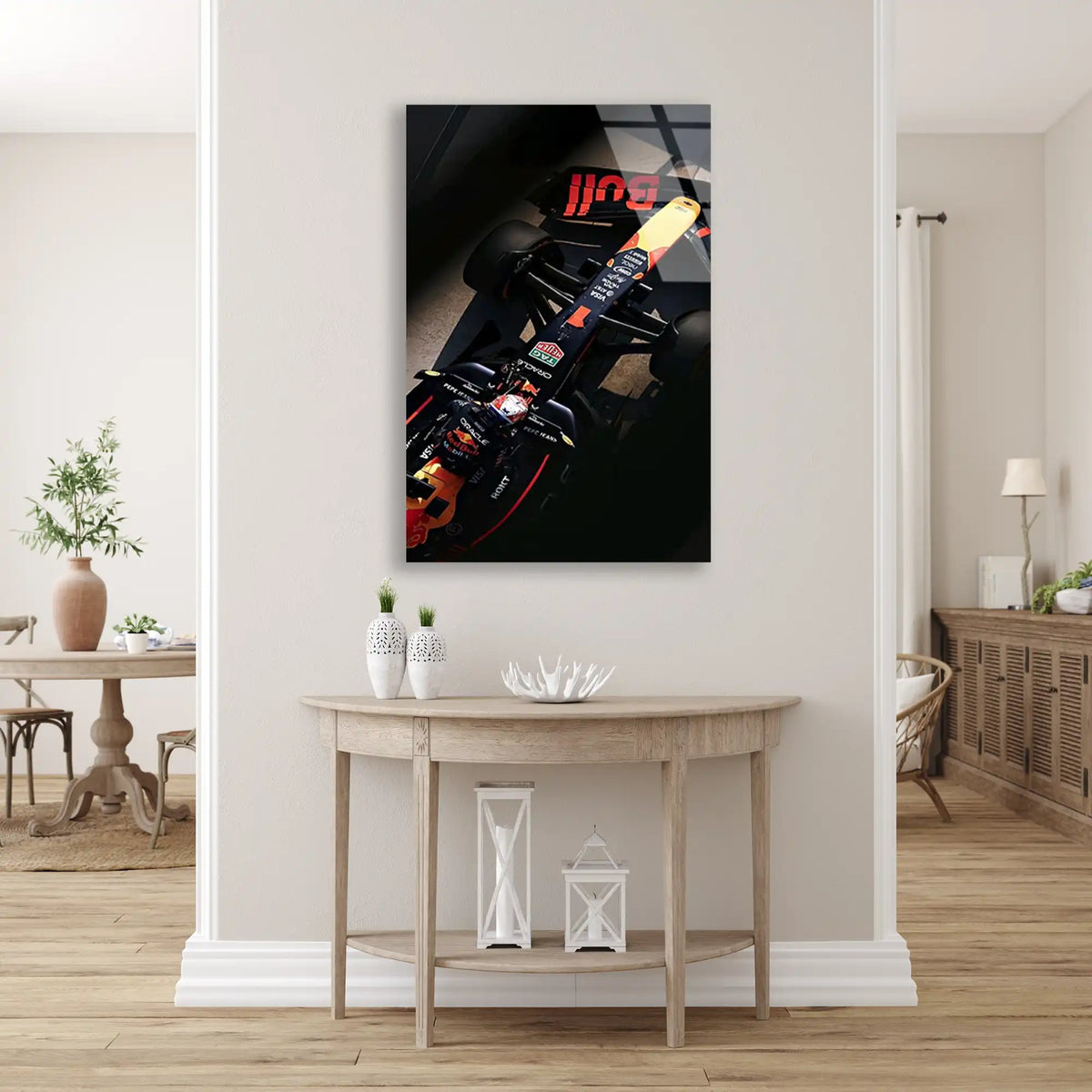 Red Bull Üstten Karanlık F1 Cam Tablo – Formula 1 Duvar Dekoru - DEG0882