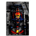 Red Bull Yarış Aracı F1 Cam Tablo – Formula 1 Duvar Dekoru - DEG0785