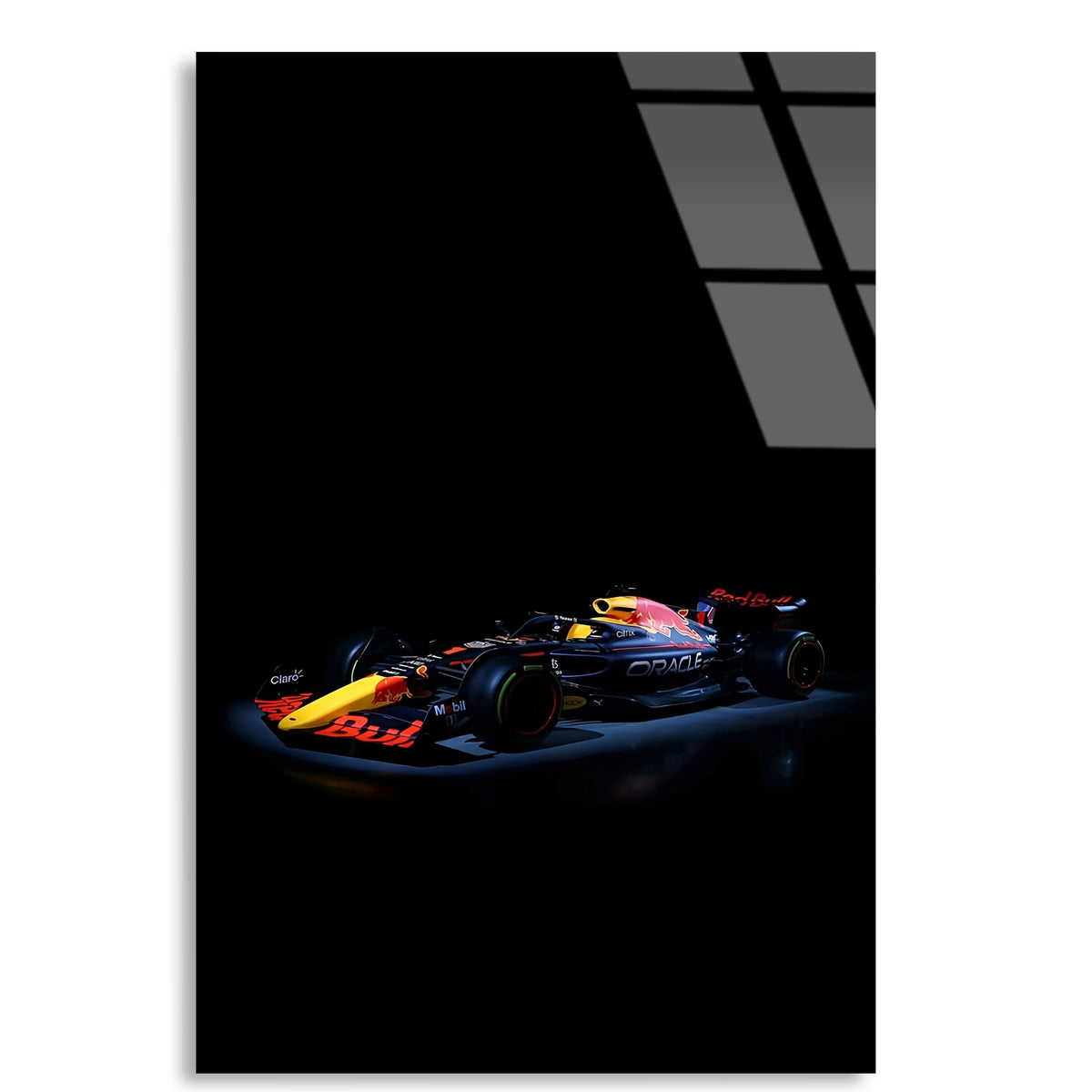 Red Bull Yarış Aracı F1 Cam Tablo – Formula 1 Duvar Dekoru - DEG0845