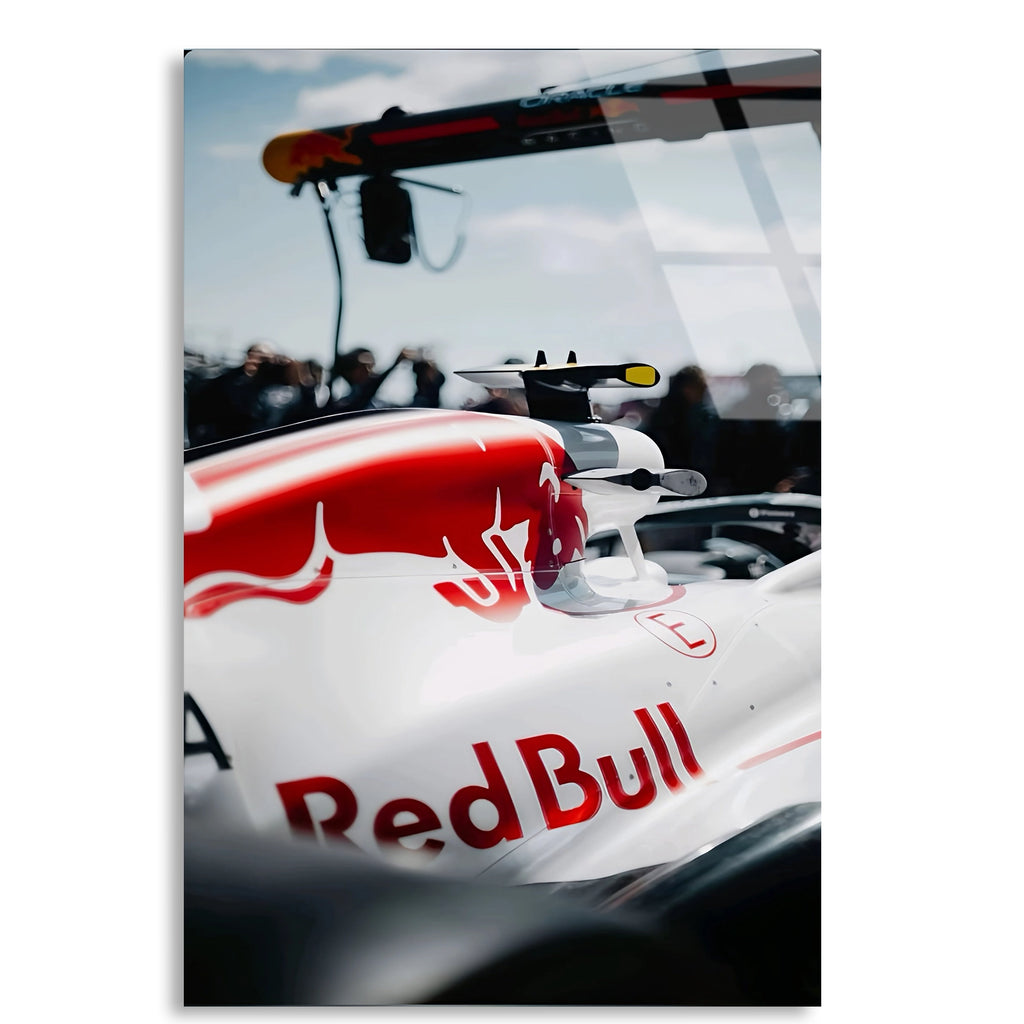 Red Bull Yarış Aracı F1 Cam Tablo – Formula 1 Duvar Dekoru - DEG0793