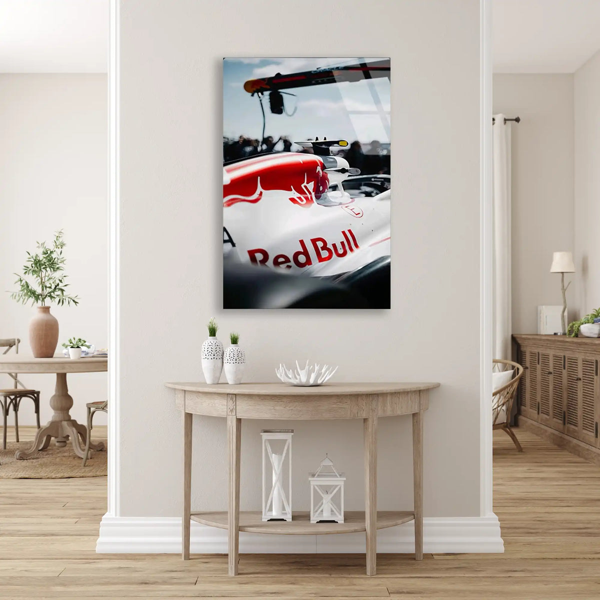 Red Bull Yarış Aracı F1 Cam Tablo – Formula 1 Duvar Dekoru - DEG0793