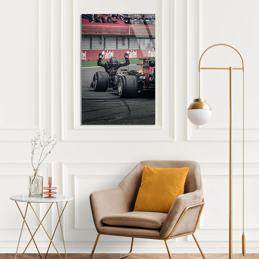 Red Bull Zafer Donutları F1 Cam Tablo – Formula 1 Duvar Dekoru - DEG0792