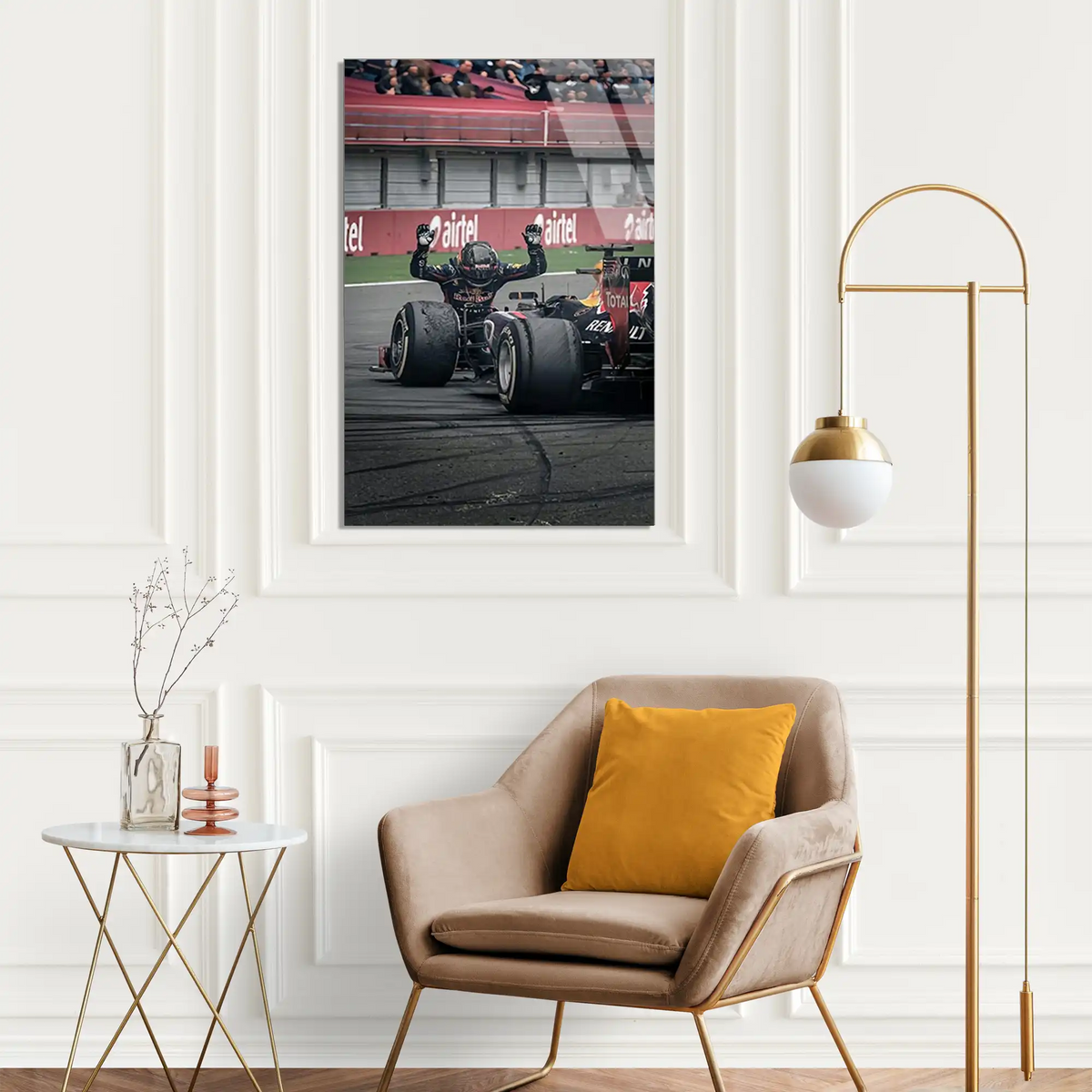Red Bull Zafer Donutları F1 Cam Tablo – Formula 1 Duvar Dekoru - DEG0792