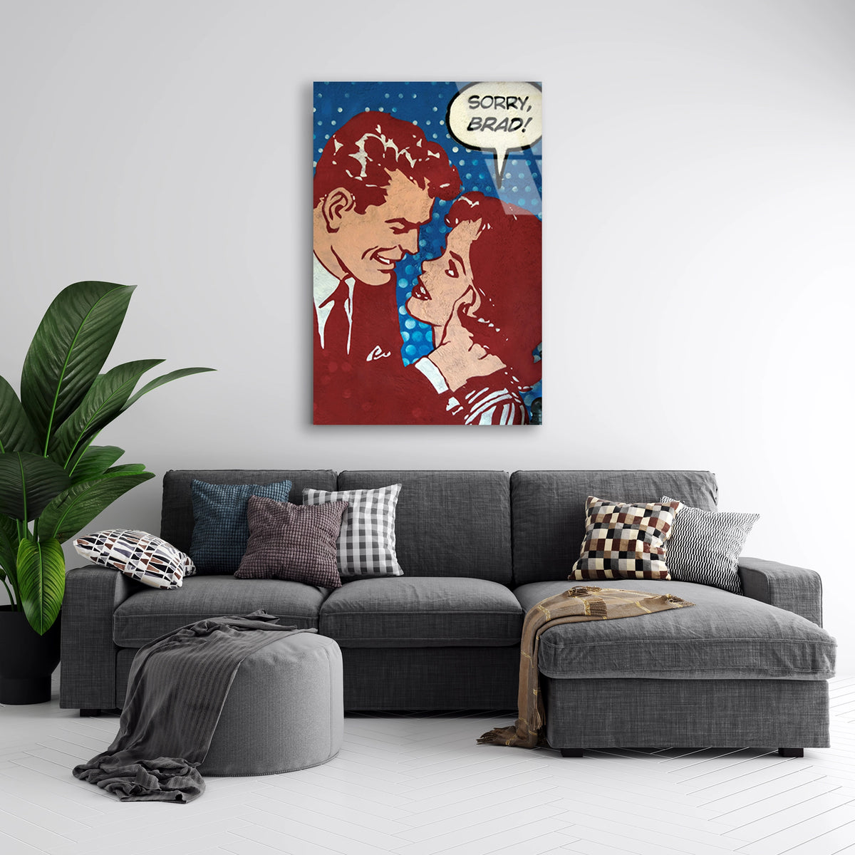 Retro Pop Art Cift Cam Tablo