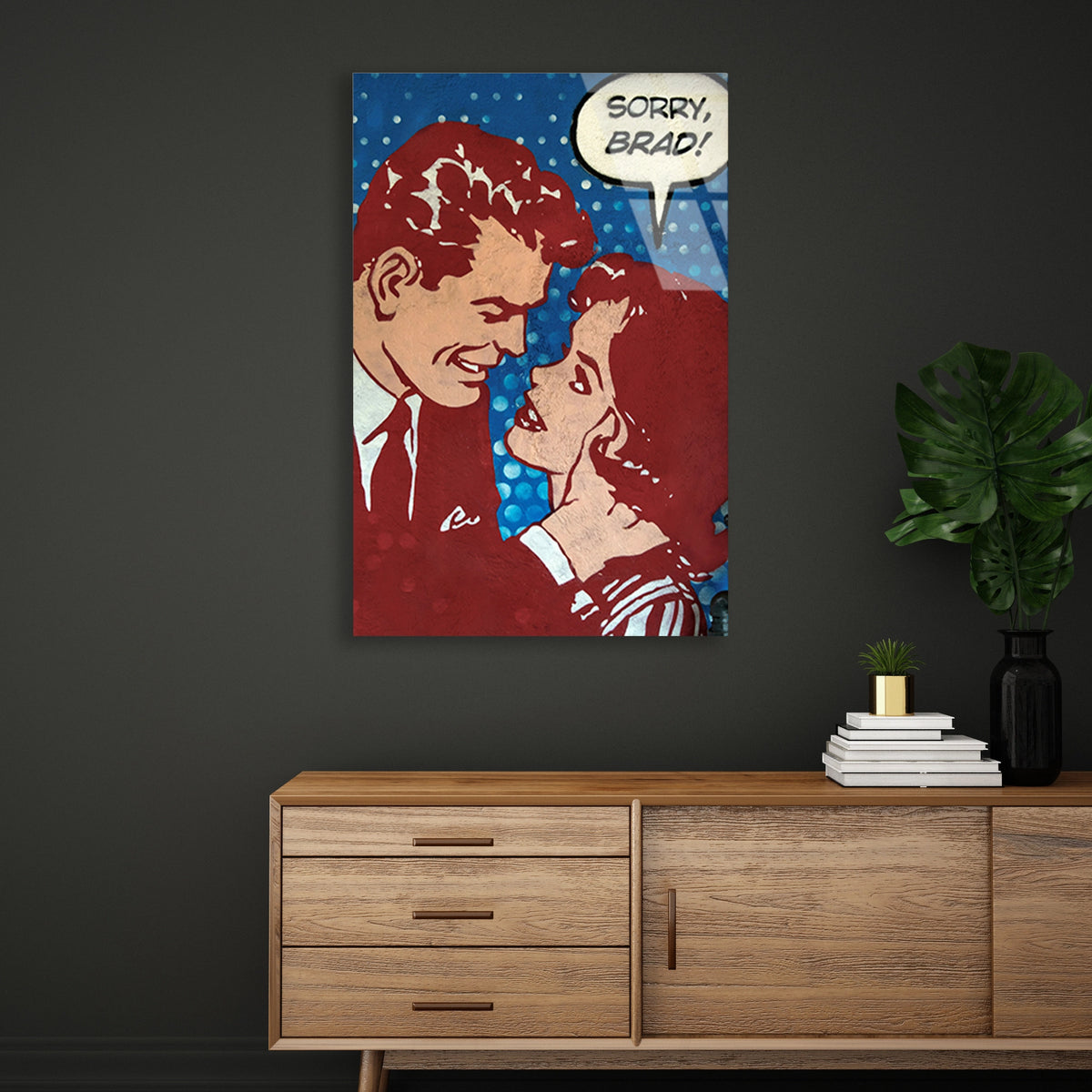 Retro Pop Art Cift Cam Tablo