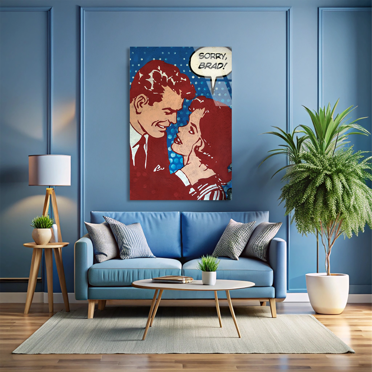 Retro Pop Art Cift Cam Tablo