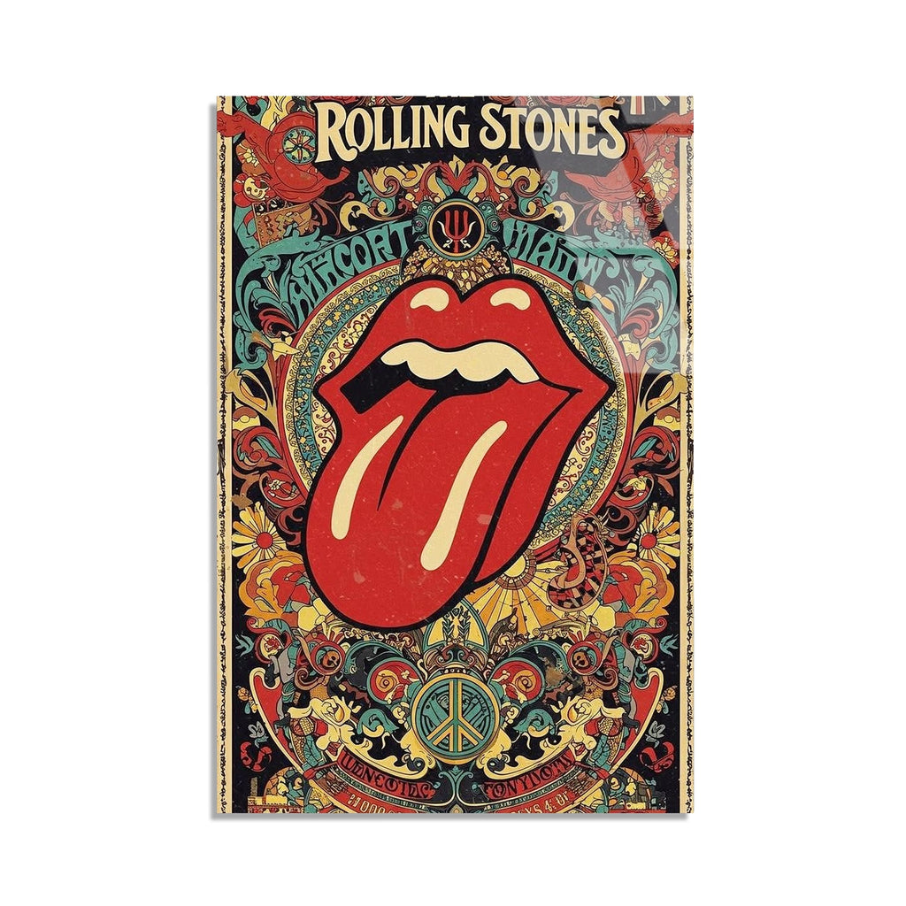 Rolling Stones Posteri Cam Tablo